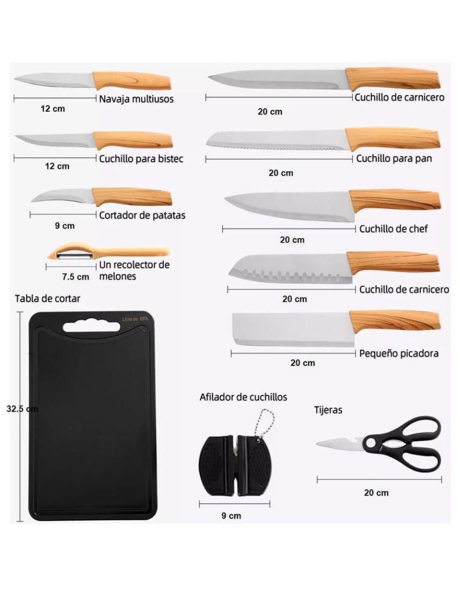 Set de cuchillos para chef 12 piezas 5