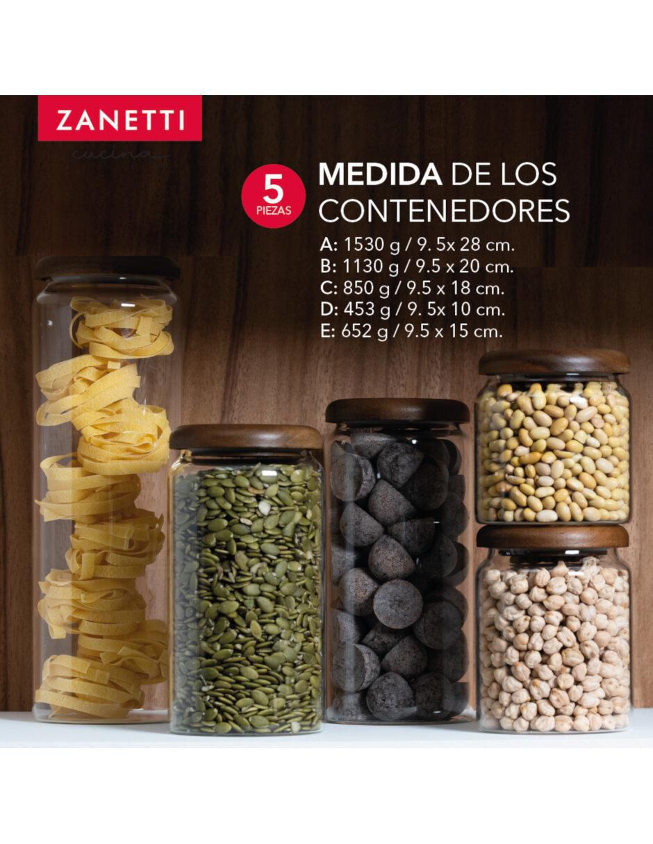 Set contenedores de vidrio 5 piezas 4