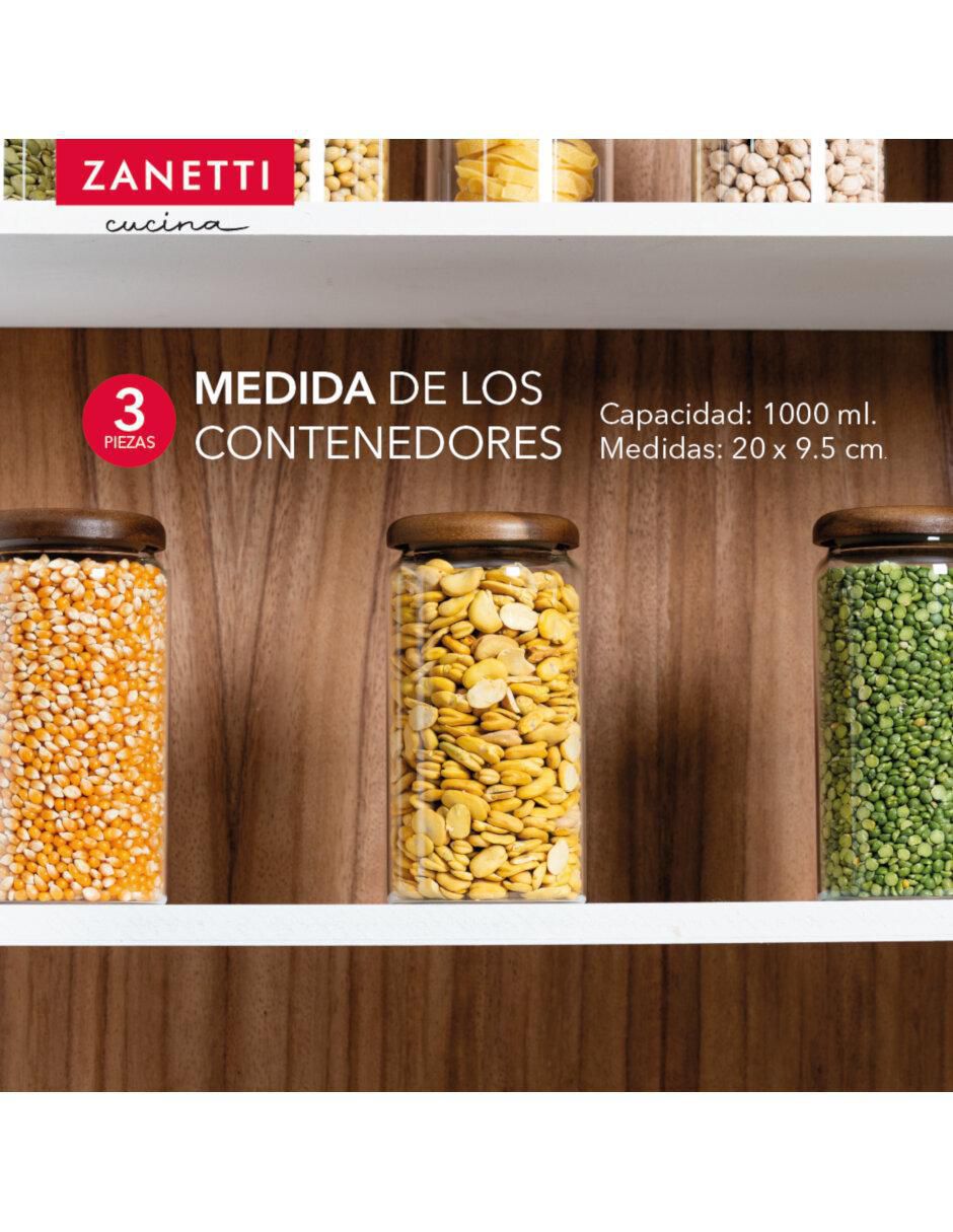 Set contenedores de vidrio 3 piezas 4