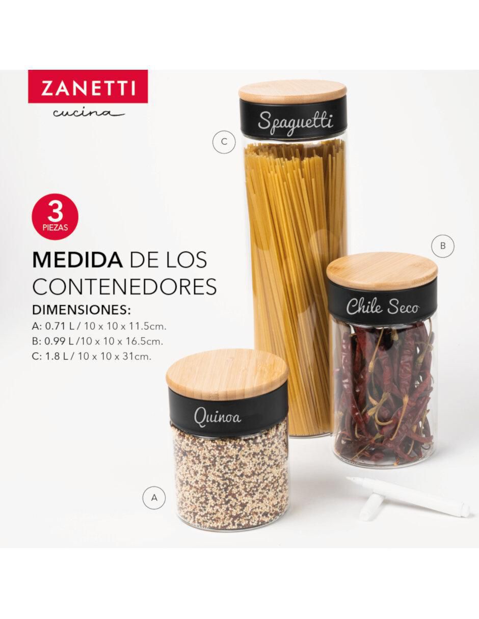 Set contenedores de vidrio 3 piezas 3