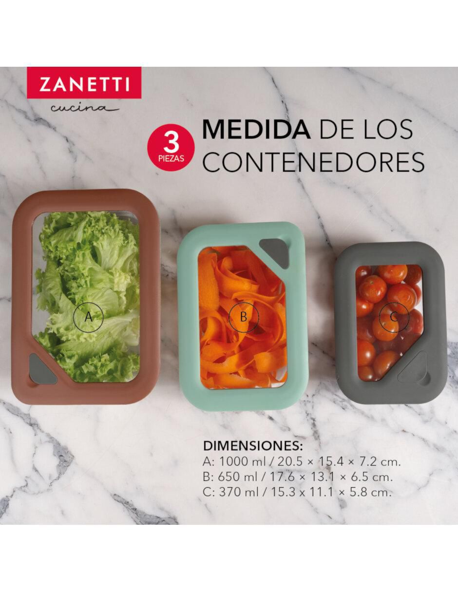Set contenedores de vidrio 3 piezas 2
