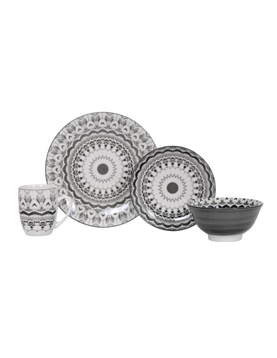 Vajilla cerrada mesa de porcelana para 4 personas 2