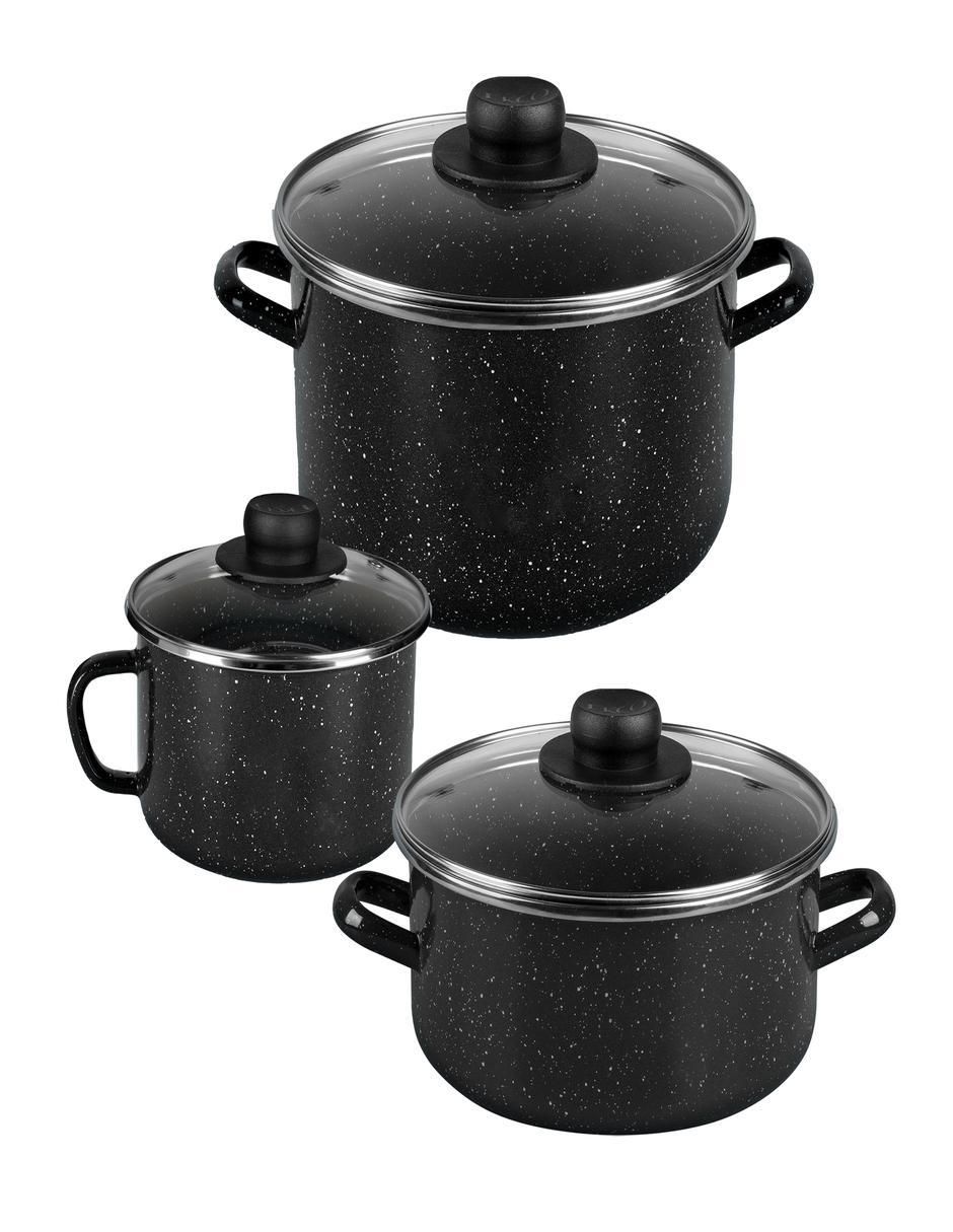 Batería de cocina Peltre Chic de peltre pesado 8 piezas 3