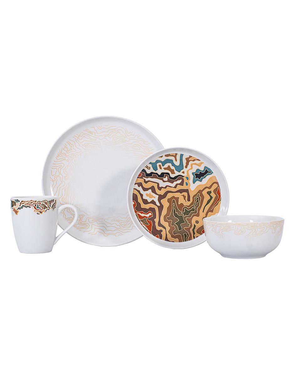 Vajilla cerrada chartes de porcelana para 4 personas 5
