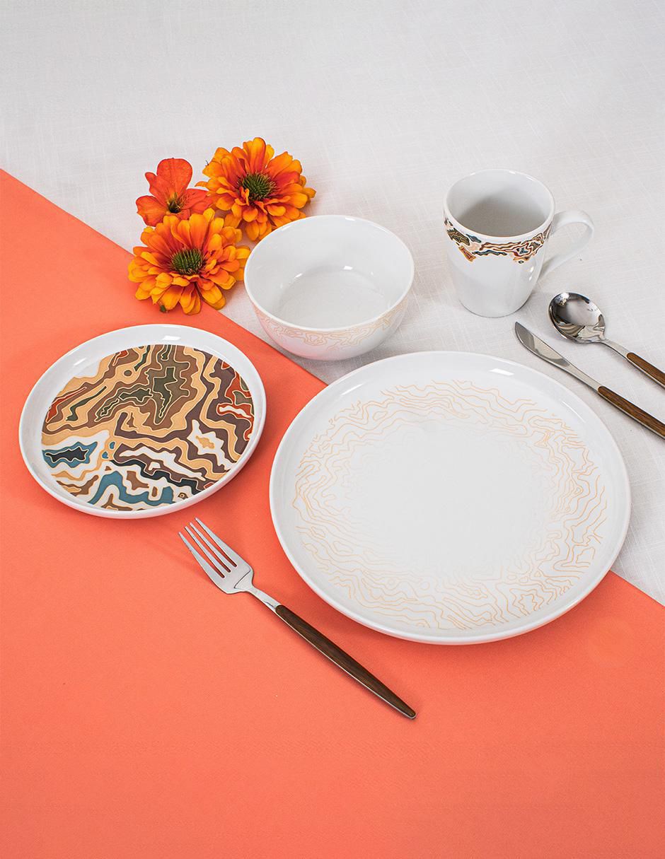 Vajilla cerrada chartes de porcelana para 4 personas 6