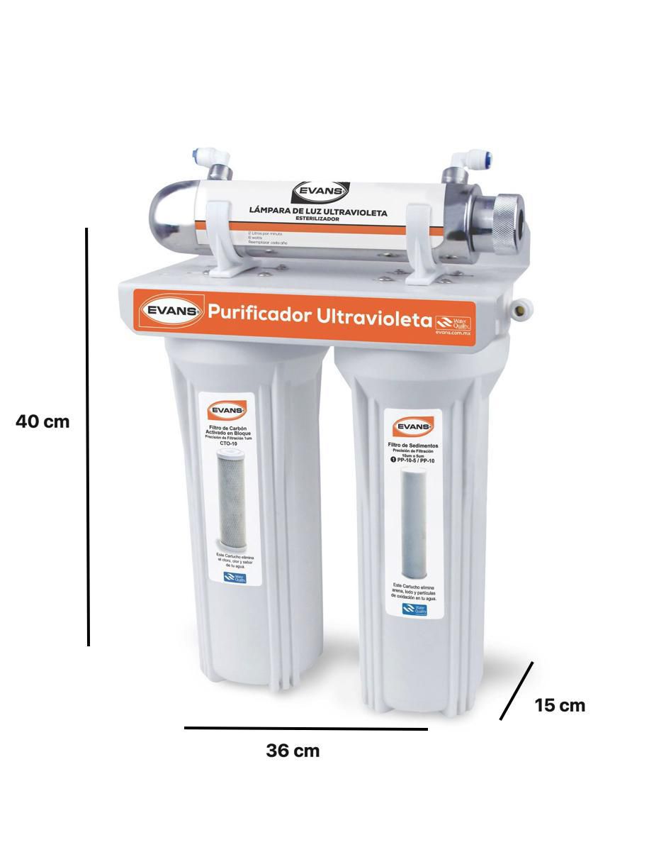 Filtro purificador de agua UV-30 3