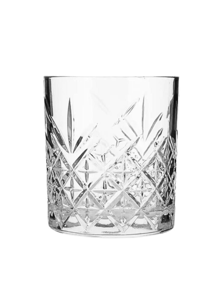 Set vaso old fashion Venezia de vidrio con 6 piezas