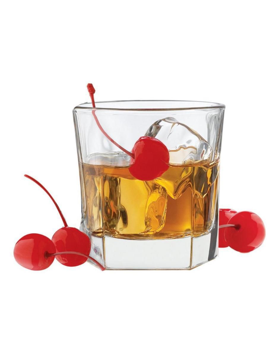 Set vaso old fashion Natura de vidrio con 6 piezas 5