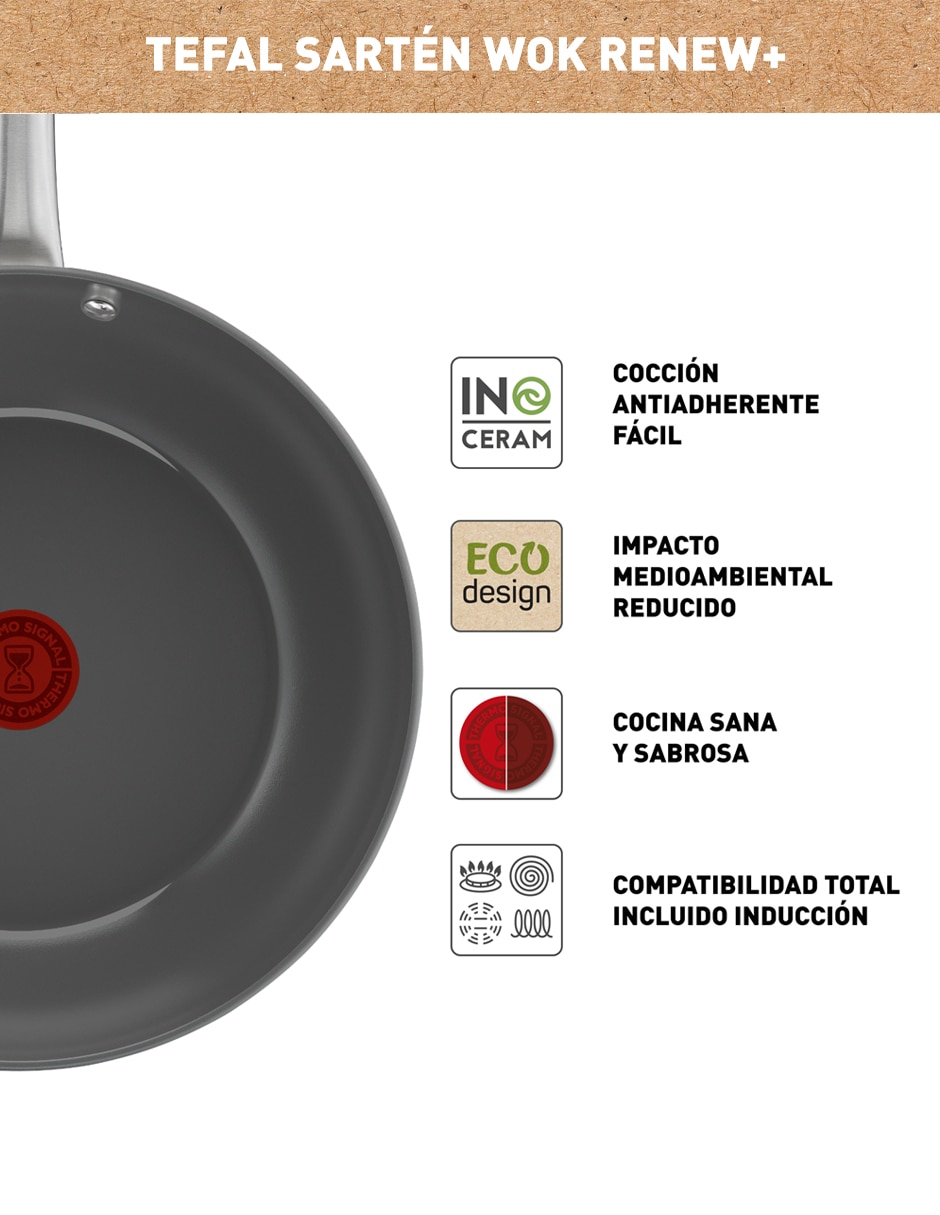 Sartén Wok Renew de cerámica 3