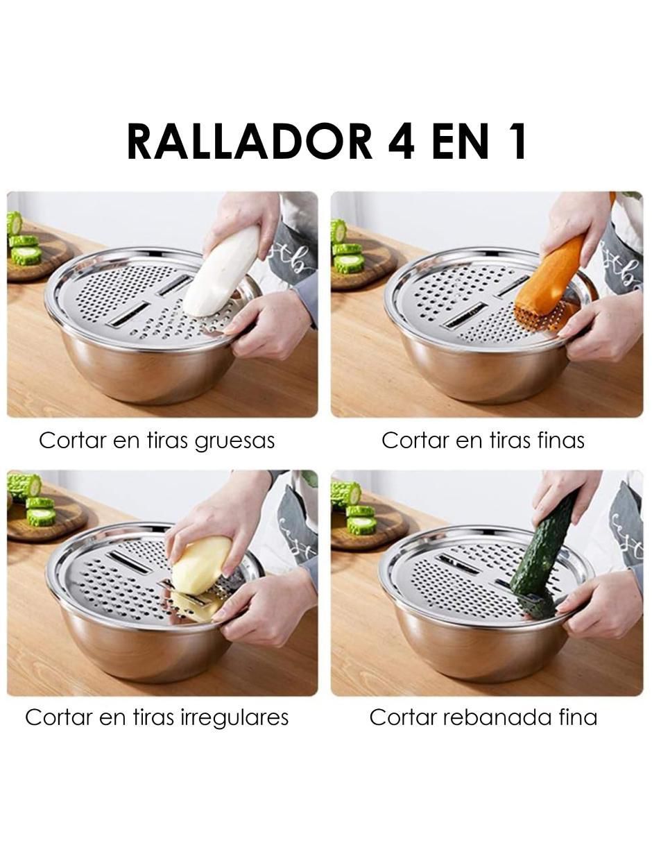 Set ensaladera de acero inoxidable 4