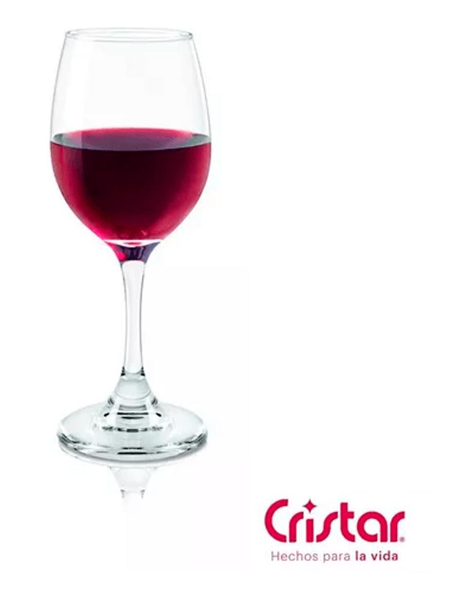 Set de copas para vino de vidrio 3