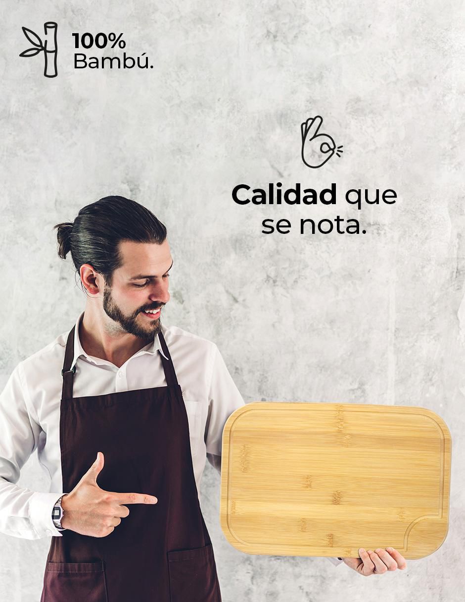 Set tabla para picar Royal Craft-Wood de bambú