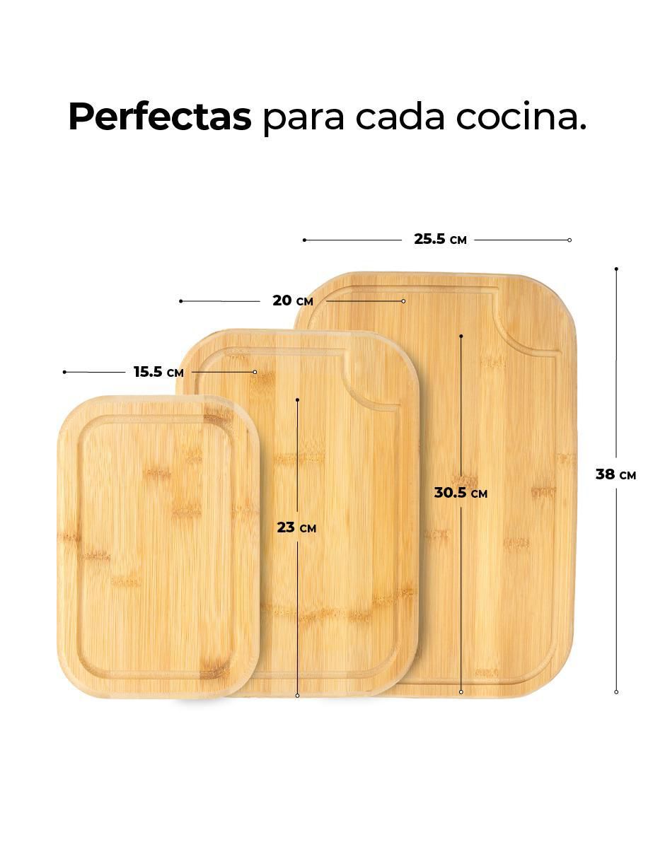 Set tabla para picar Royal Craft-Wood de bambú