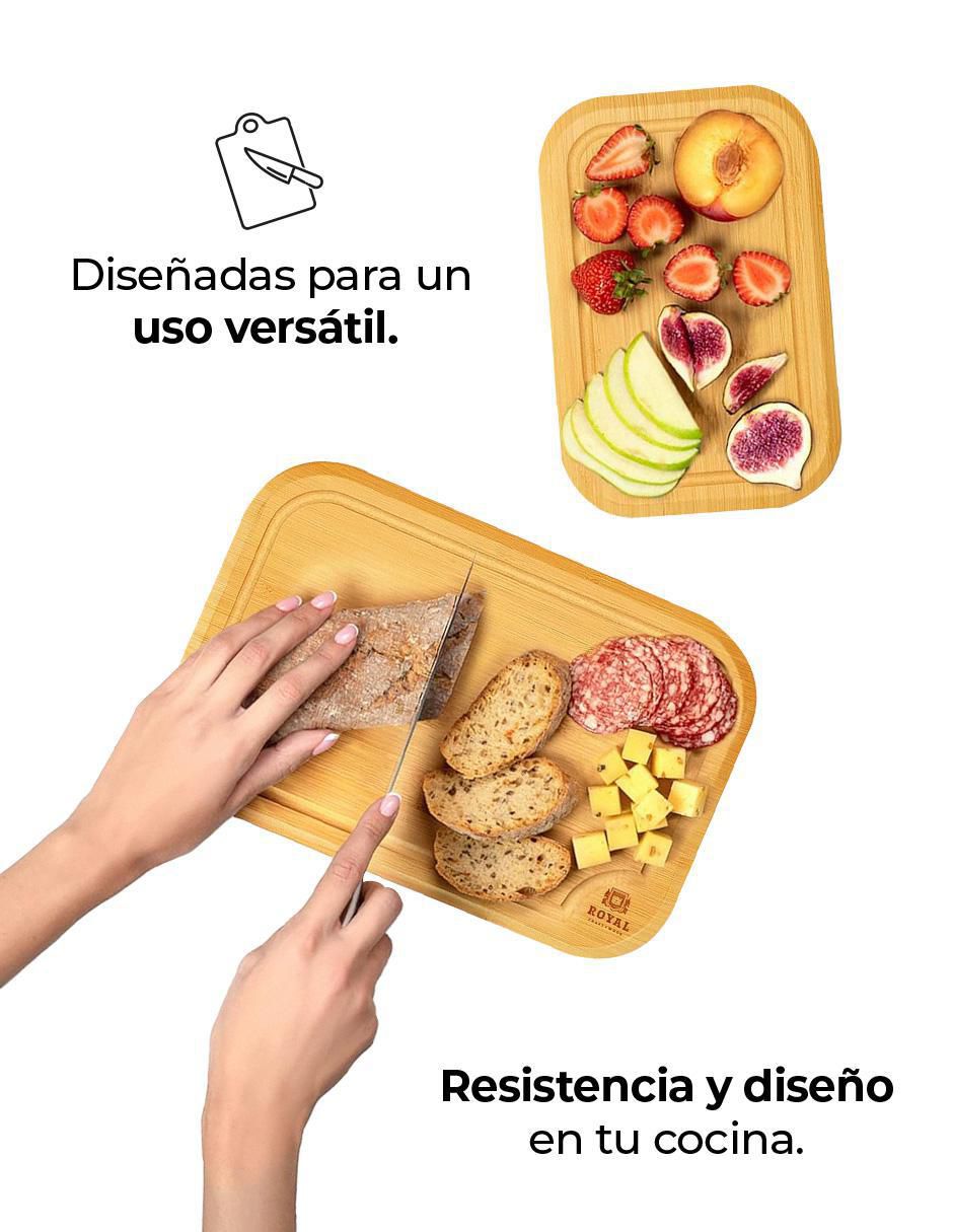 Set tabla para picar Royal Craft-Wood de bambú 5