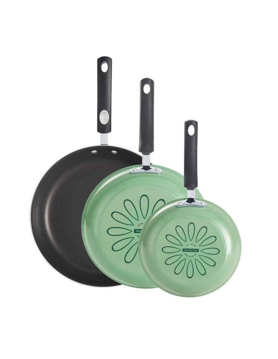 Set de sartenes Esmalte porcelanizado de aluminio 3 piezas Set de sartenes Esmalte porcelanizado de aluminio 3 piezas
