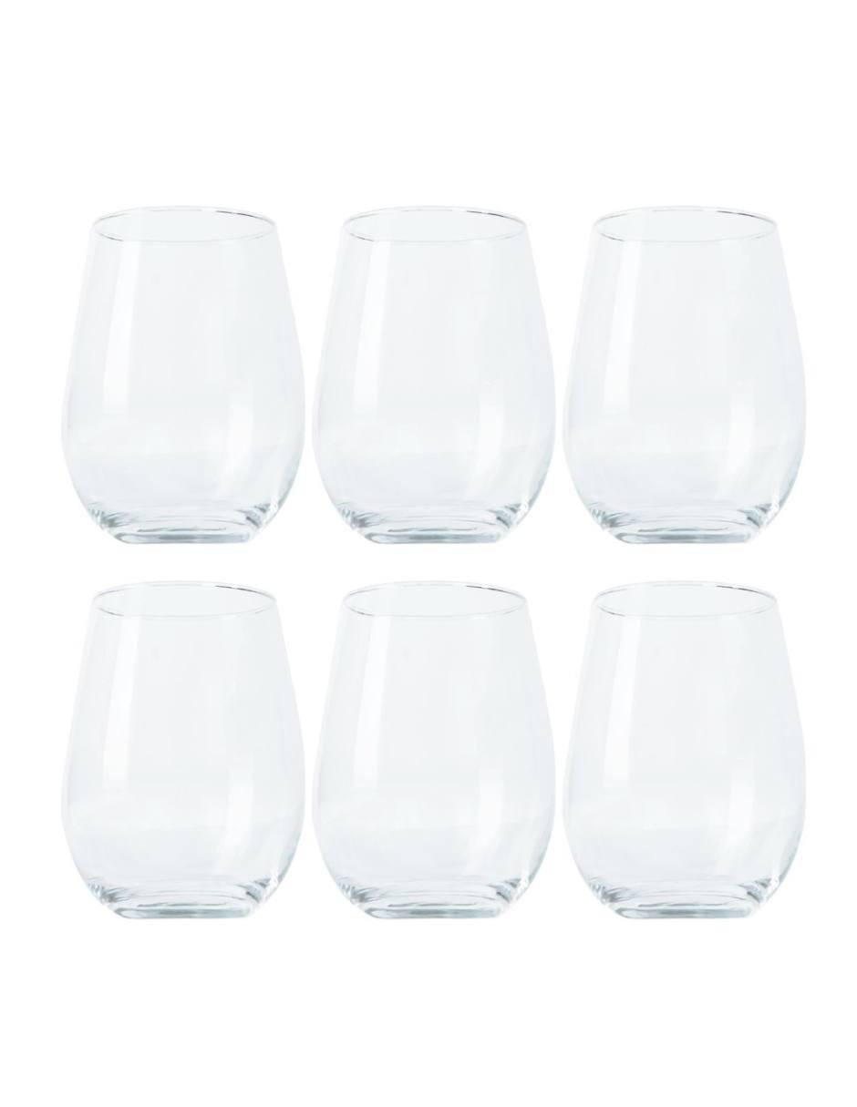 Set vaso Doble Pack Napoli de vidrio con 6 piezas