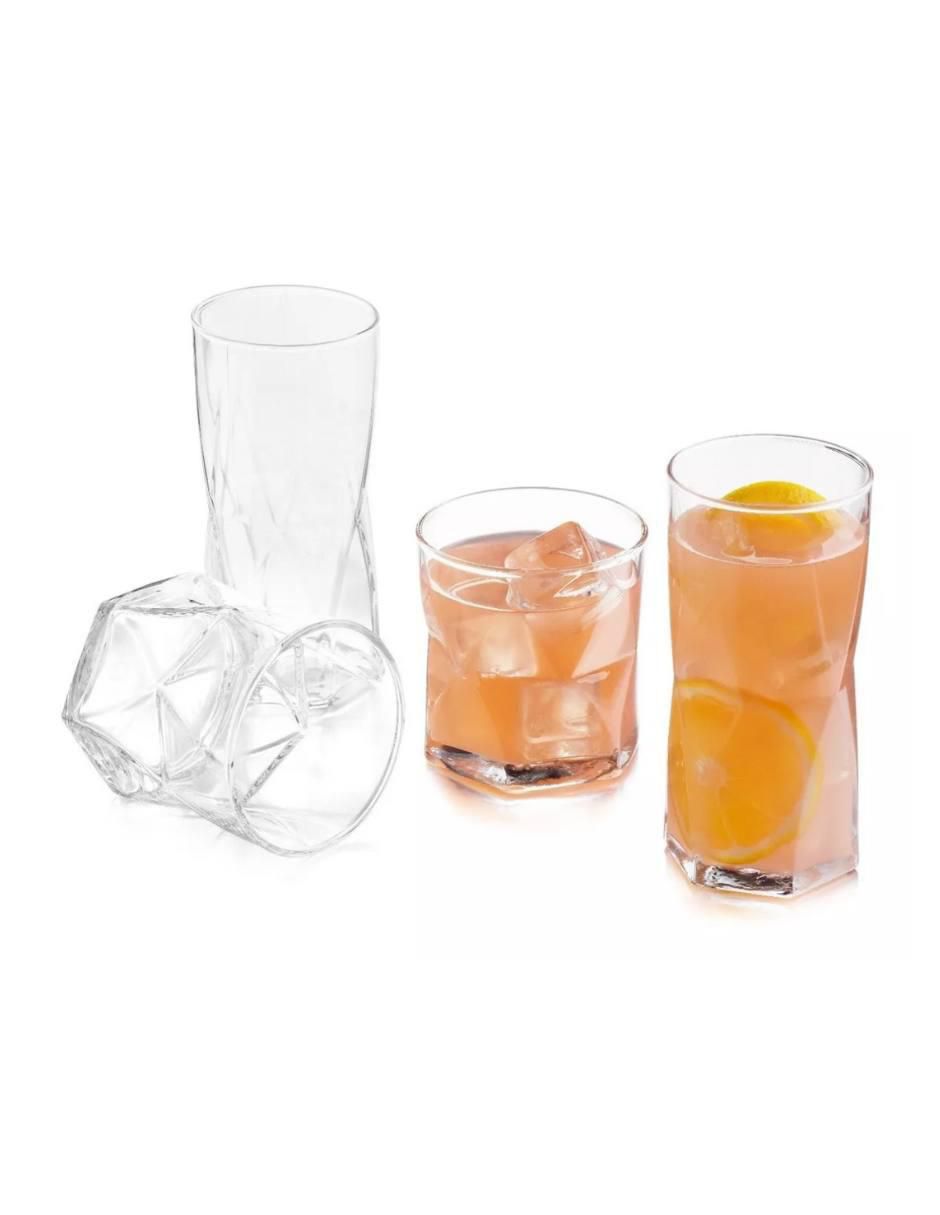 Set vaso Doble Pack Rombus de vidrio con 8 piezas 3