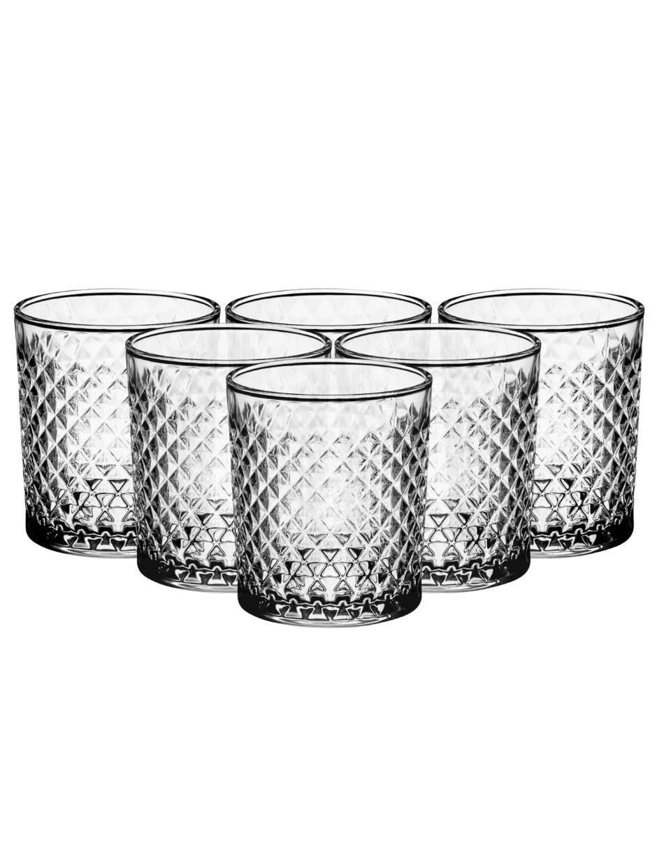 Set vaso Doble Pack Carat de vidrio con 6 piezas
