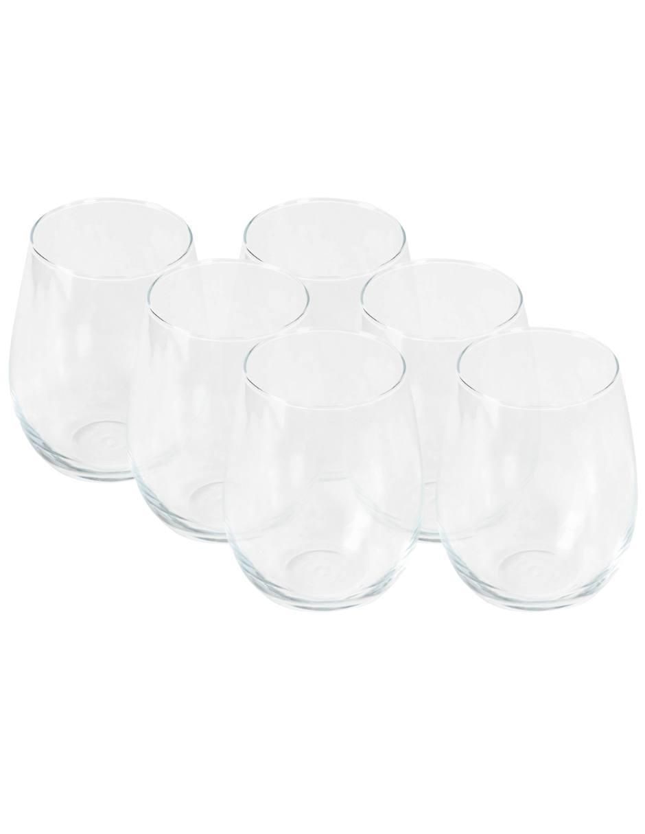 Set vaso Doble Pack Napoli de vidrio con 6 piezas