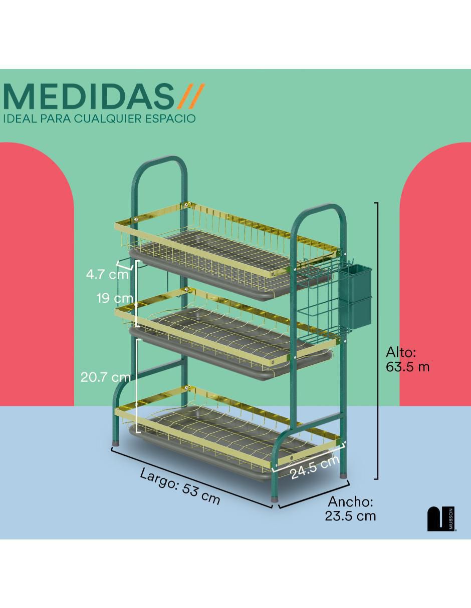 Escurridor de trastes de acero inoxidable 7