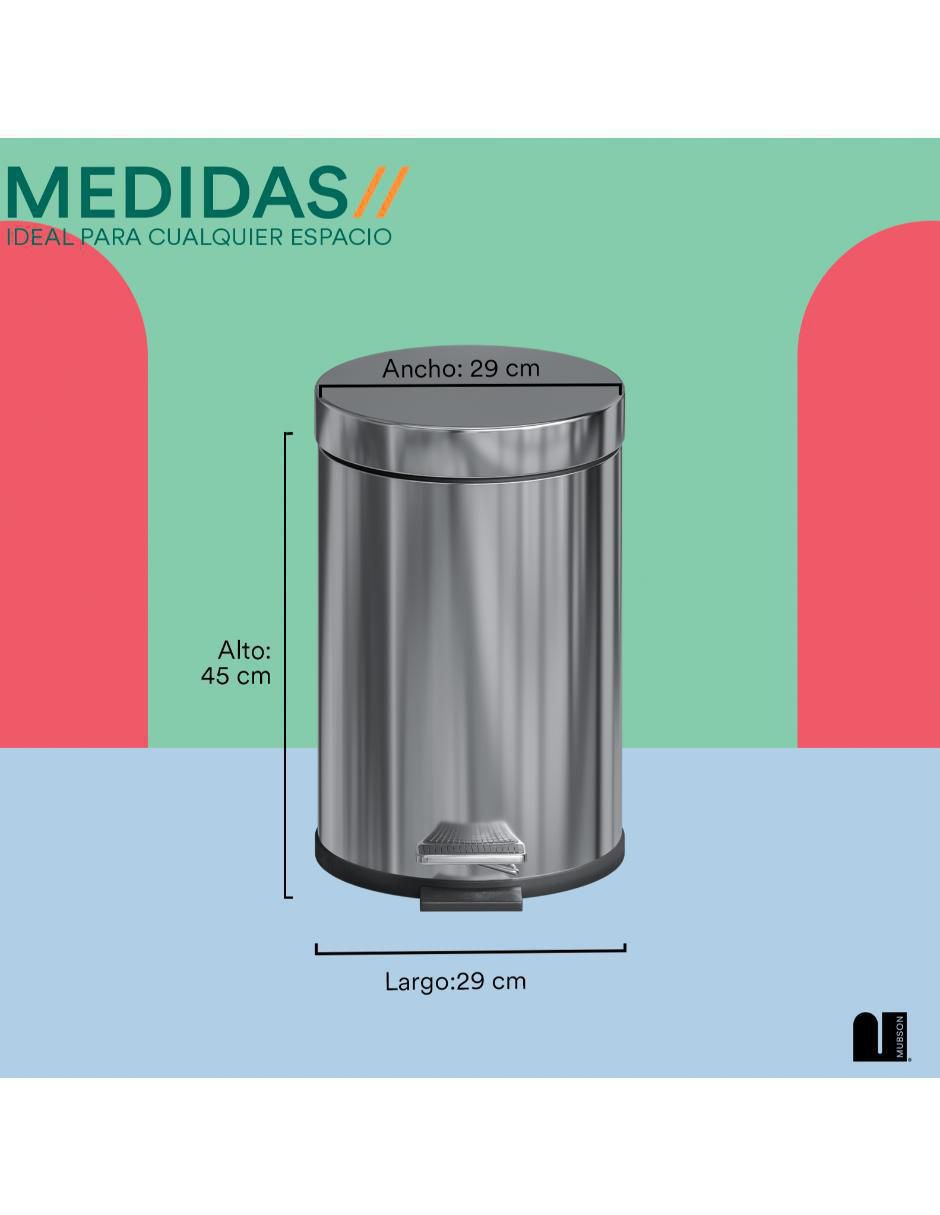 Bote de basura de acero inoxidable 7