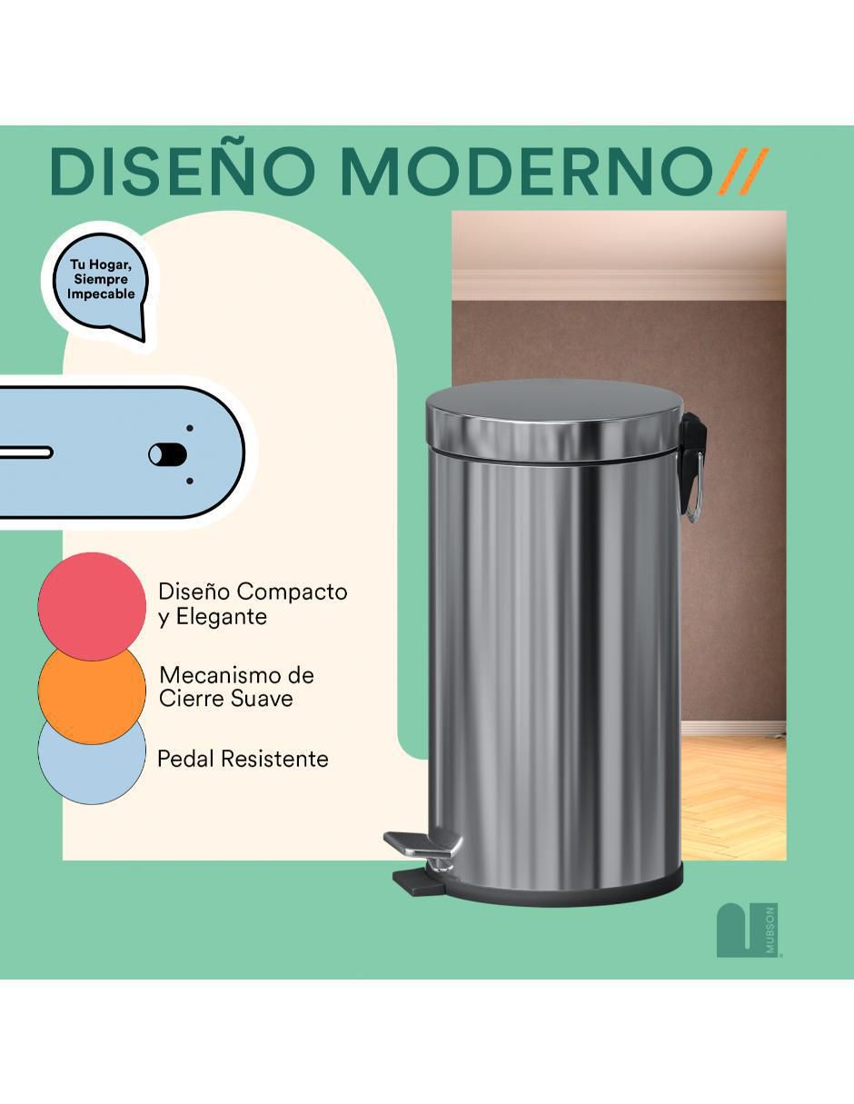 Bote de basura de acero inoxidable 5