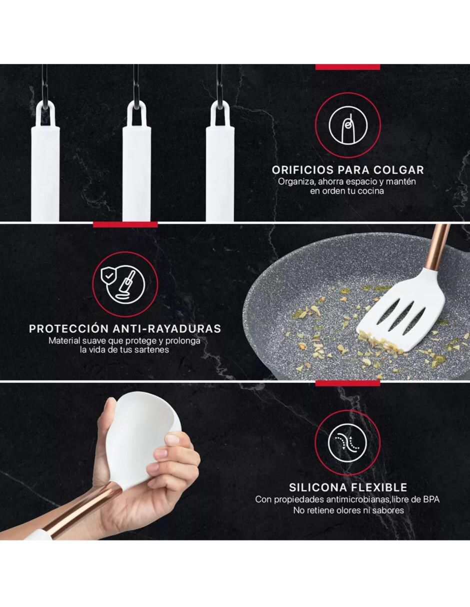Set utensilios de silicón 4