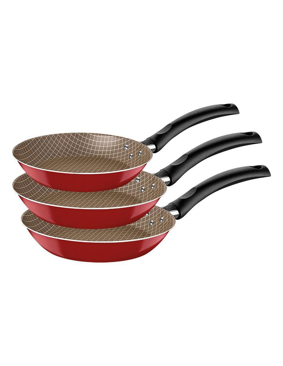 Set de sartenes Turim de aluminio 3 piezas Set de sartenes Turim de aluminio 3 piezas
