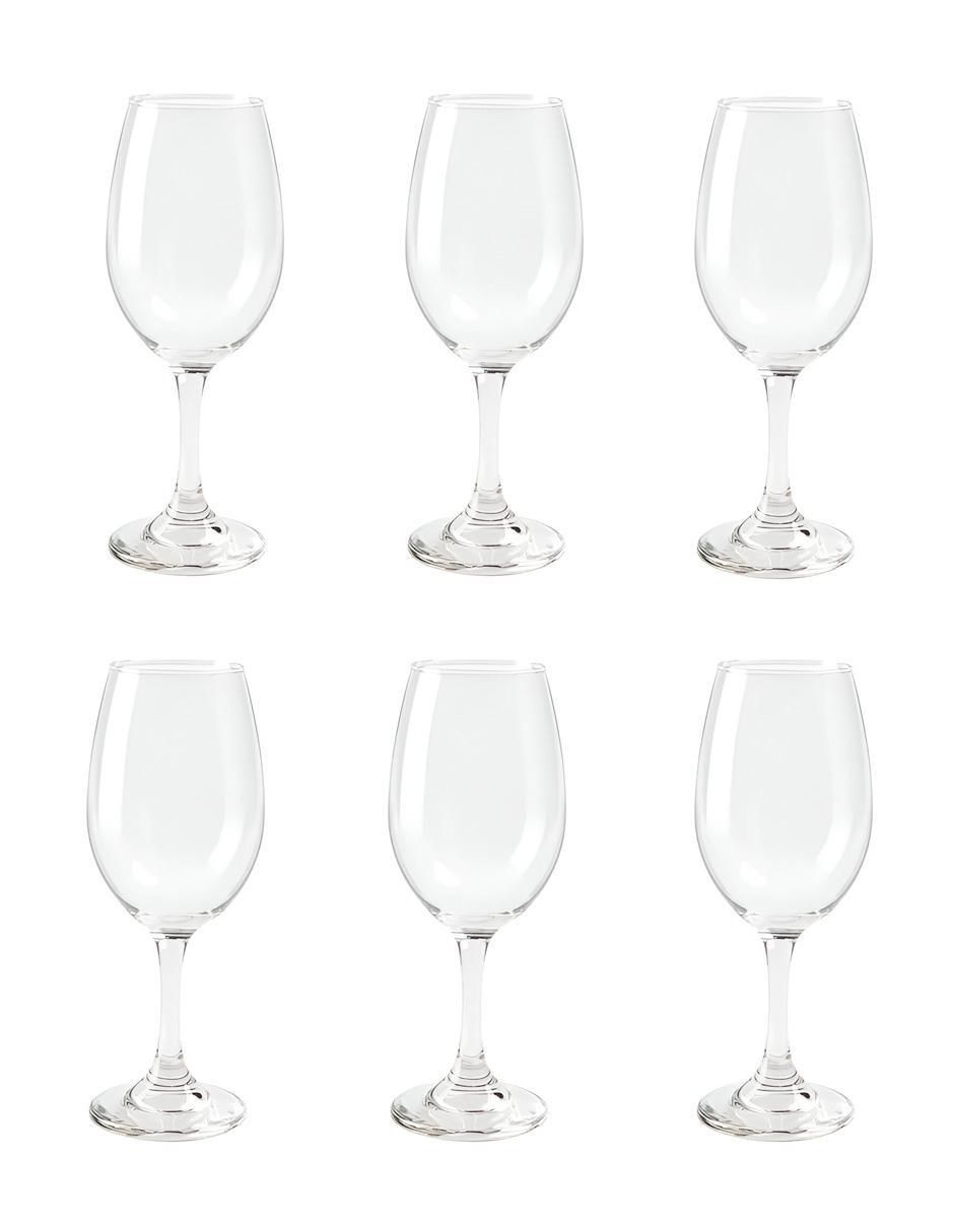 Set de copas para vino de vidrio 1