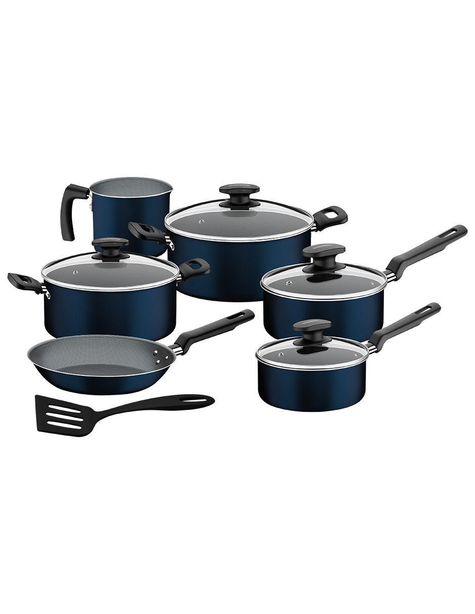 Batería de cocina de aluminio antiadherente sin PFOA 7 piezas 1