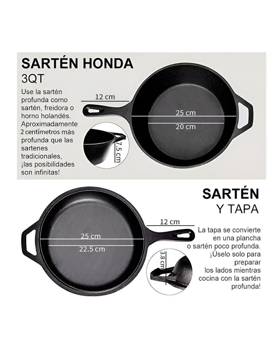 Set de sartenes de hierro 2 piezas 5