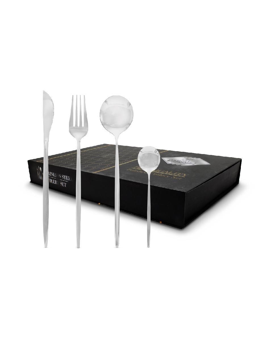 Set cubiertos de acero inoxidable 24 piezas 3
