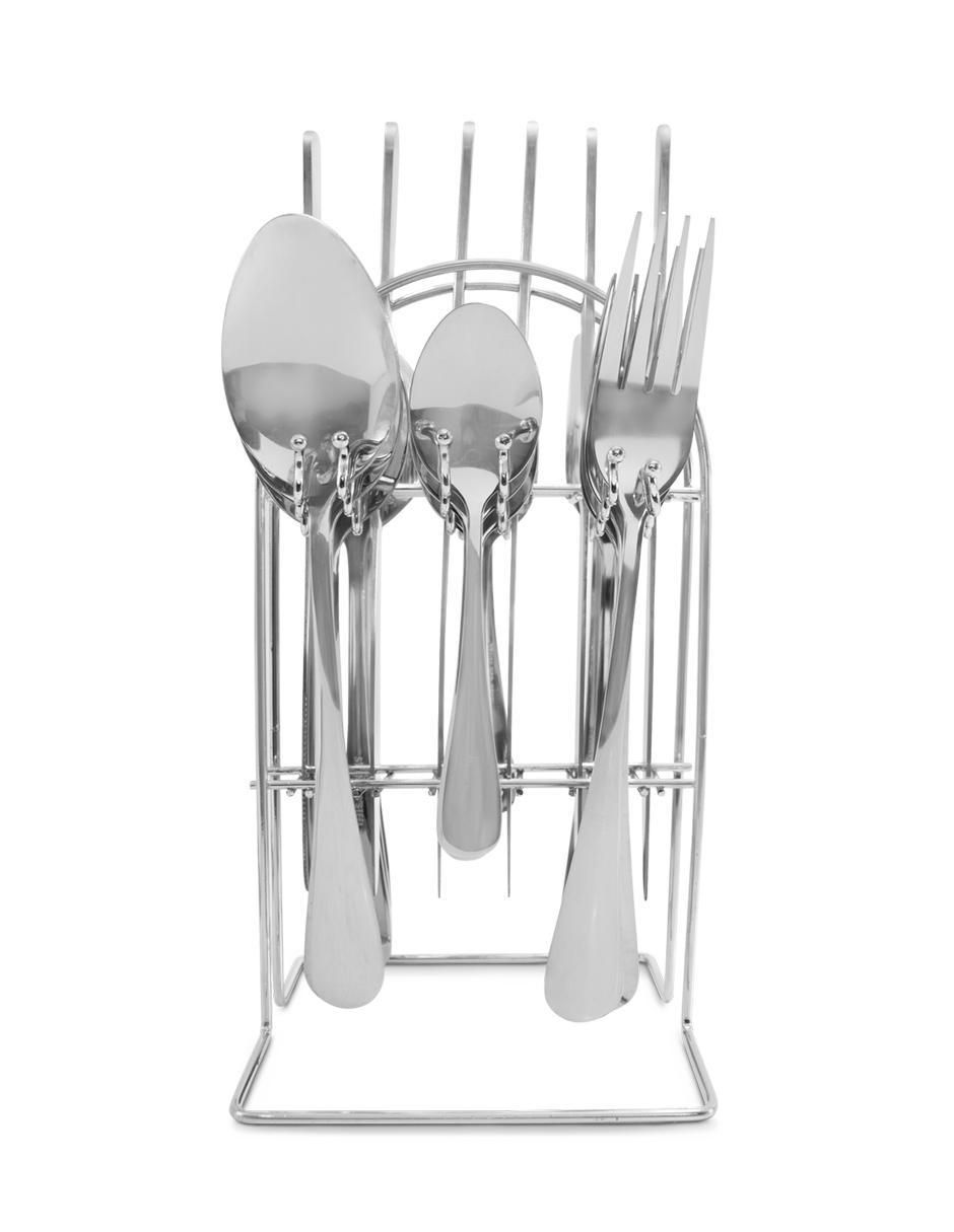 Set cubiertos de acero inoxidable 24 piezas 2