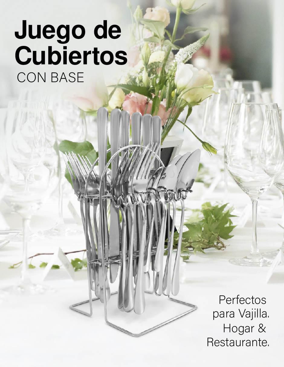Set cubiertos de acero inoxidable 24 piezas 8