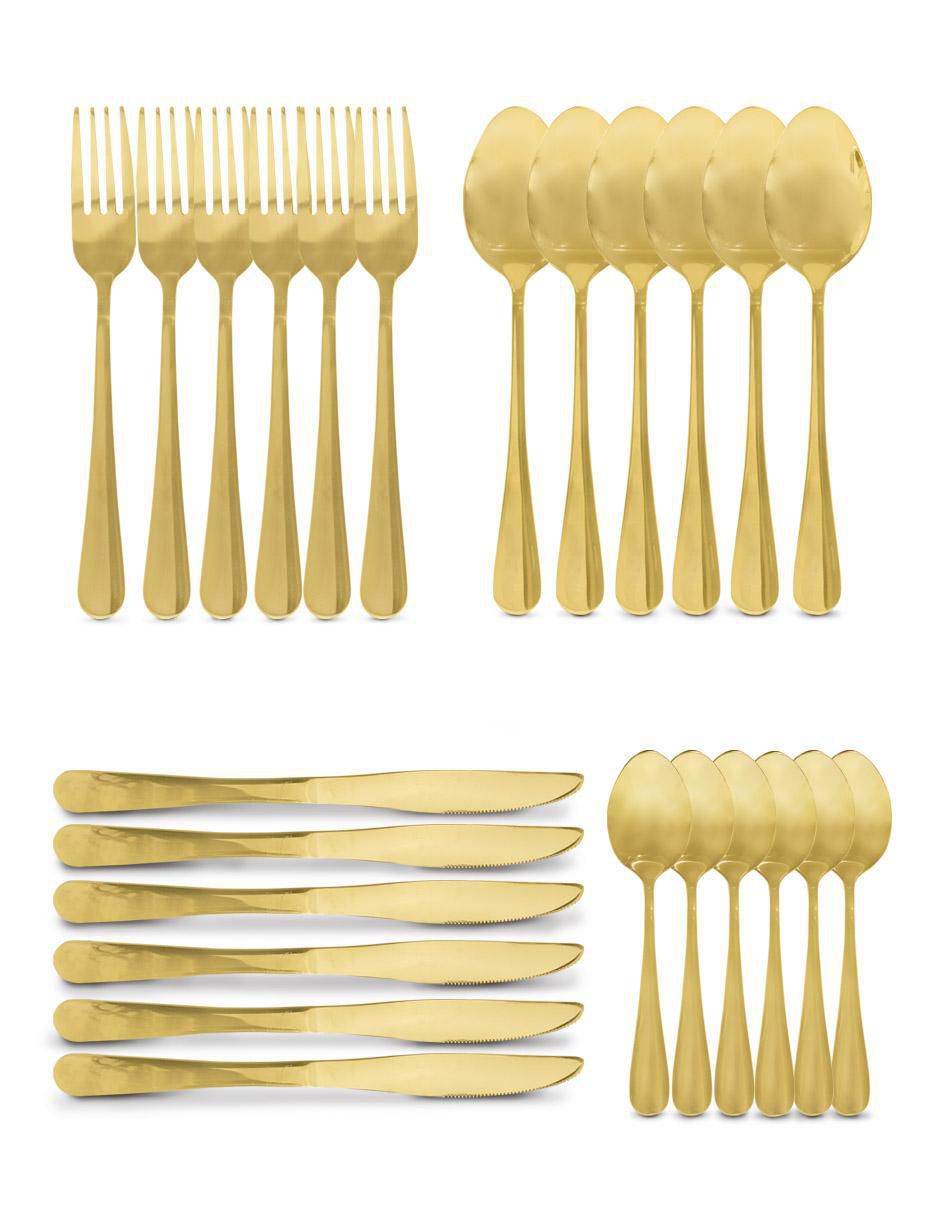 Set cubiertos de acero inoxidable 24 piezas 7
