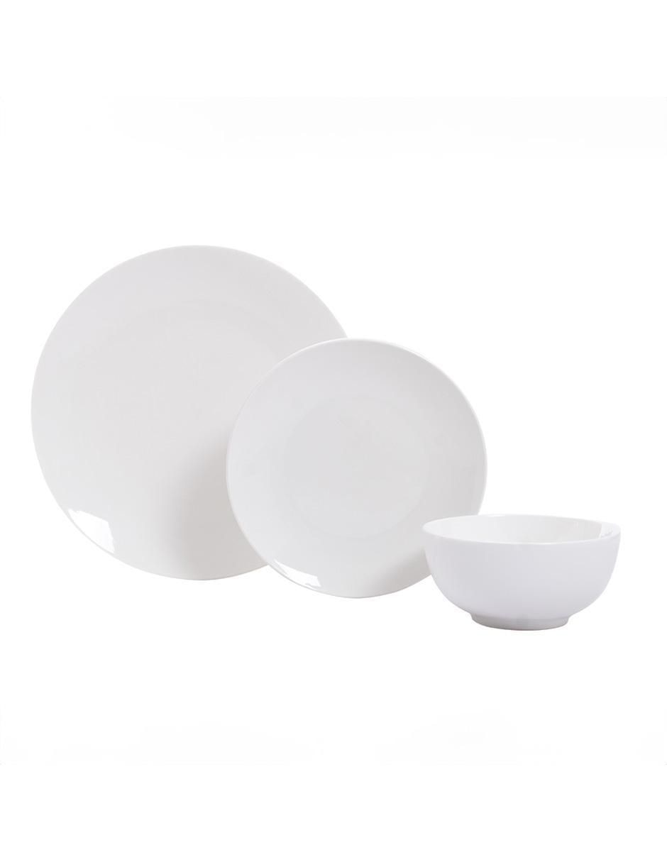 Vajilla cerrada de porcelana para 4 personas