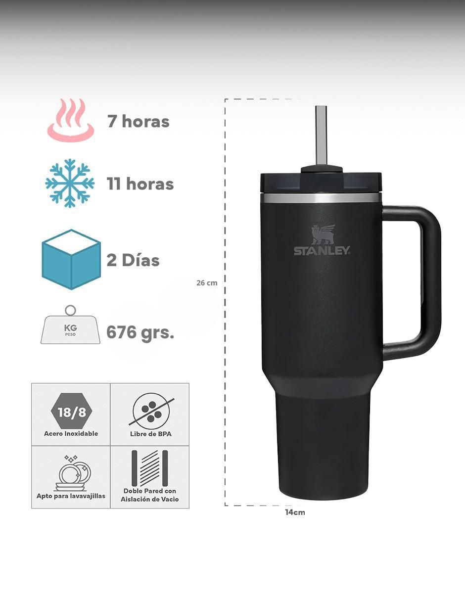 Termo de acero inoxidable con tapa a presión 1.1 L 3