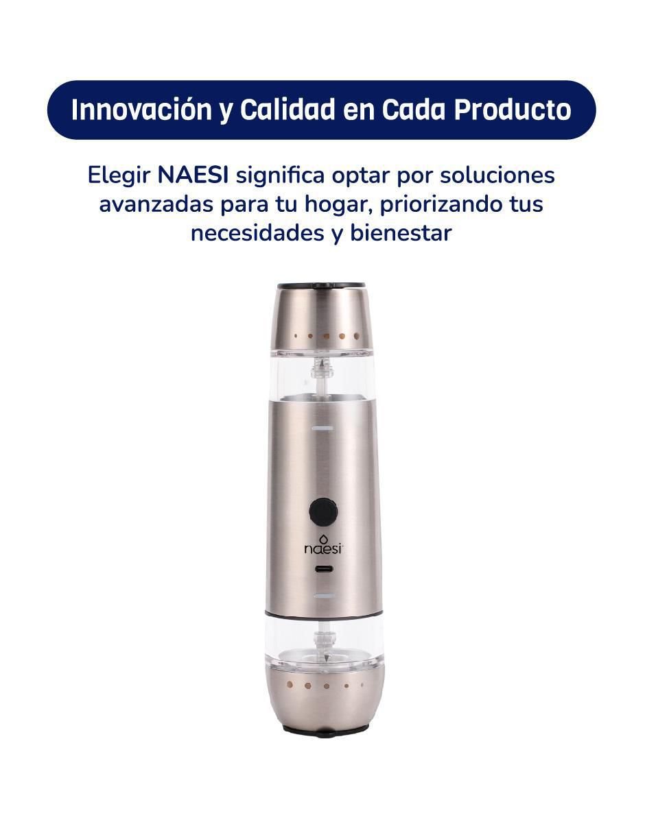 Set salero y pimentero de acero inoxidable 3