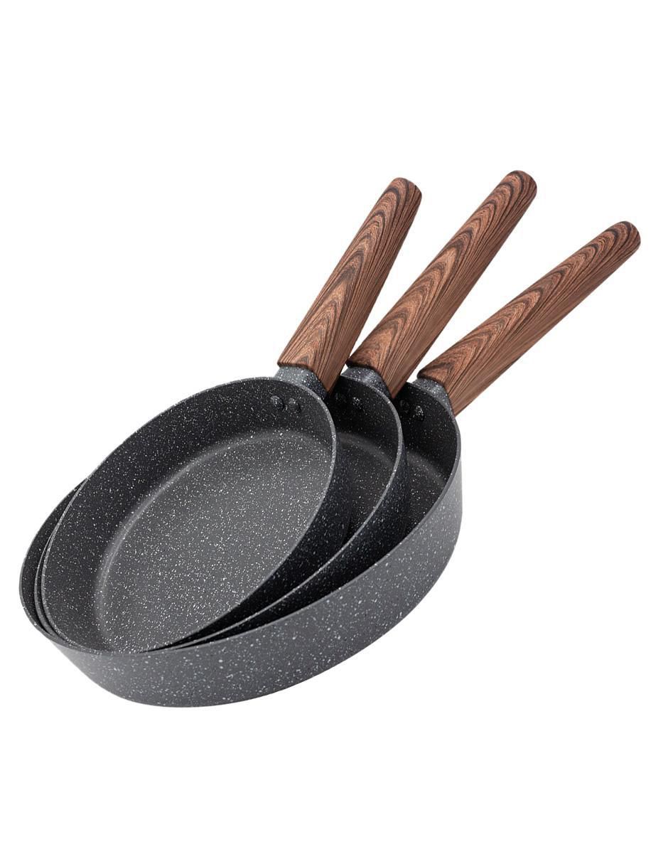 Set de sartenes Love Cook de mármol 3 piezas