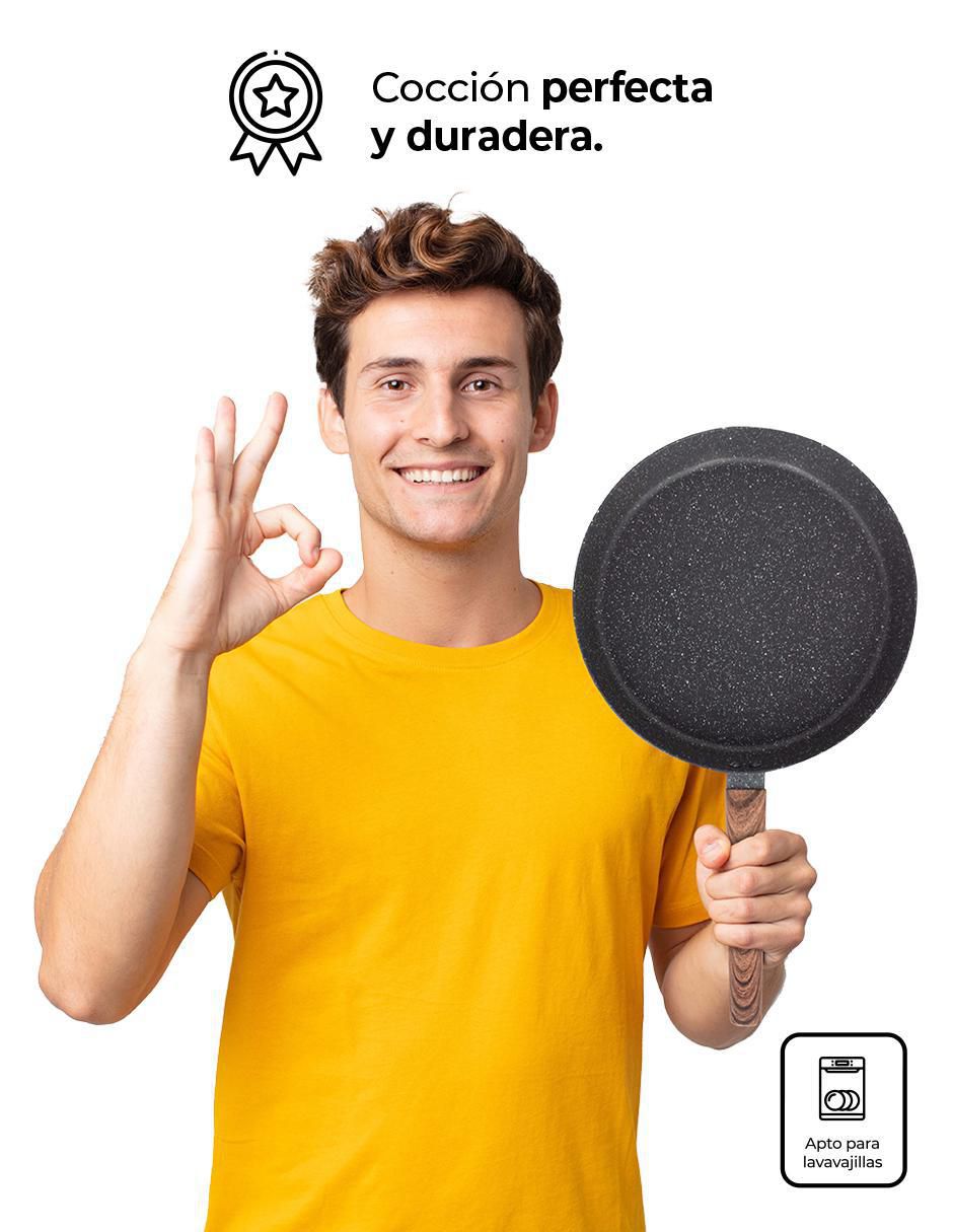 Set de sartenes Love Cook de mármol 3 piezas 5