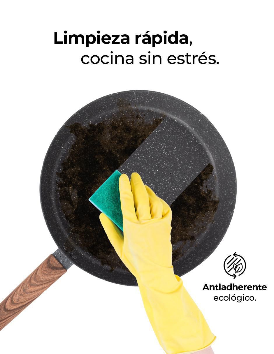 Set de sartenes Love Cook de mármol 3 piezas 6