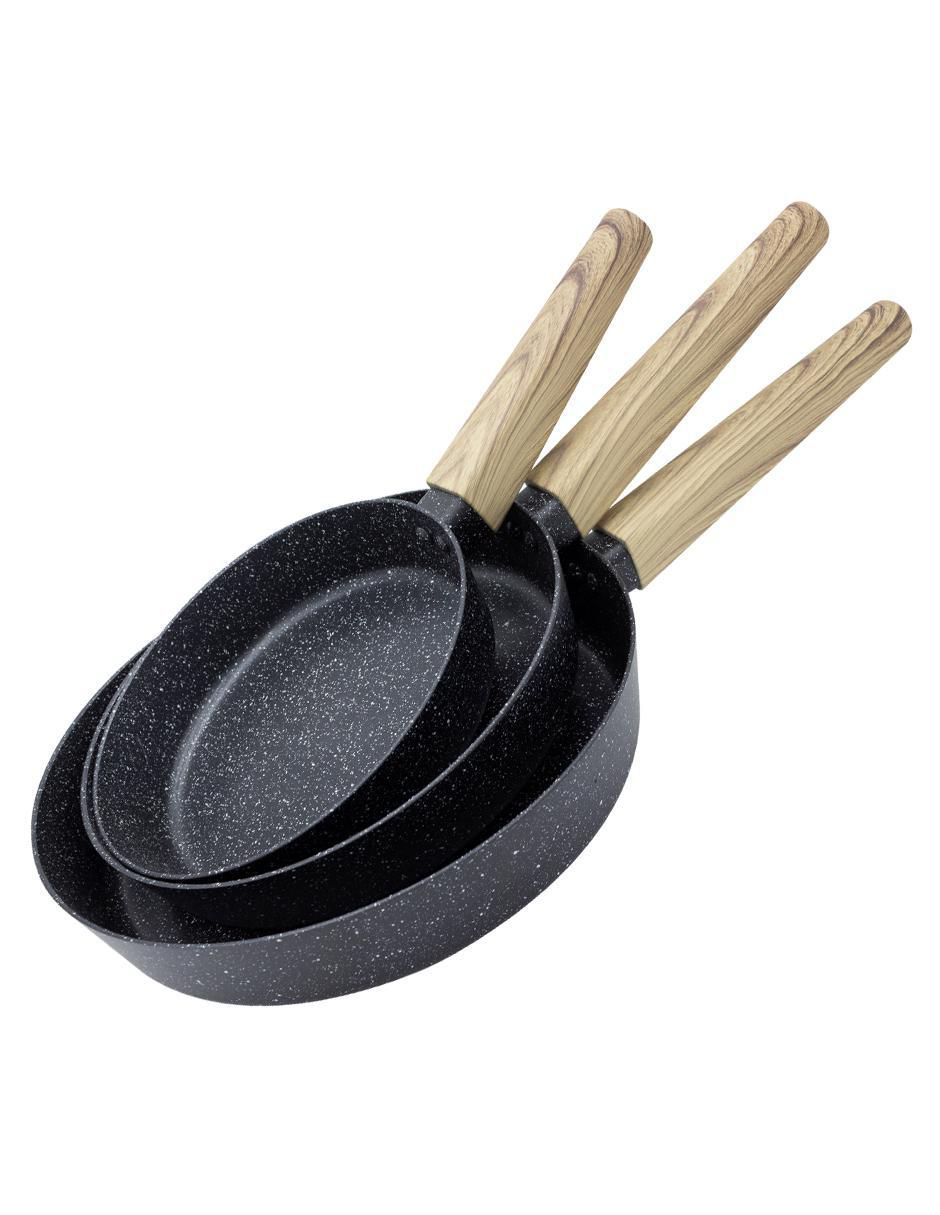 Set de sartenes Love Cook de mármol 3 piezas Set de sartenes Love Cook de mármol 3 piezas