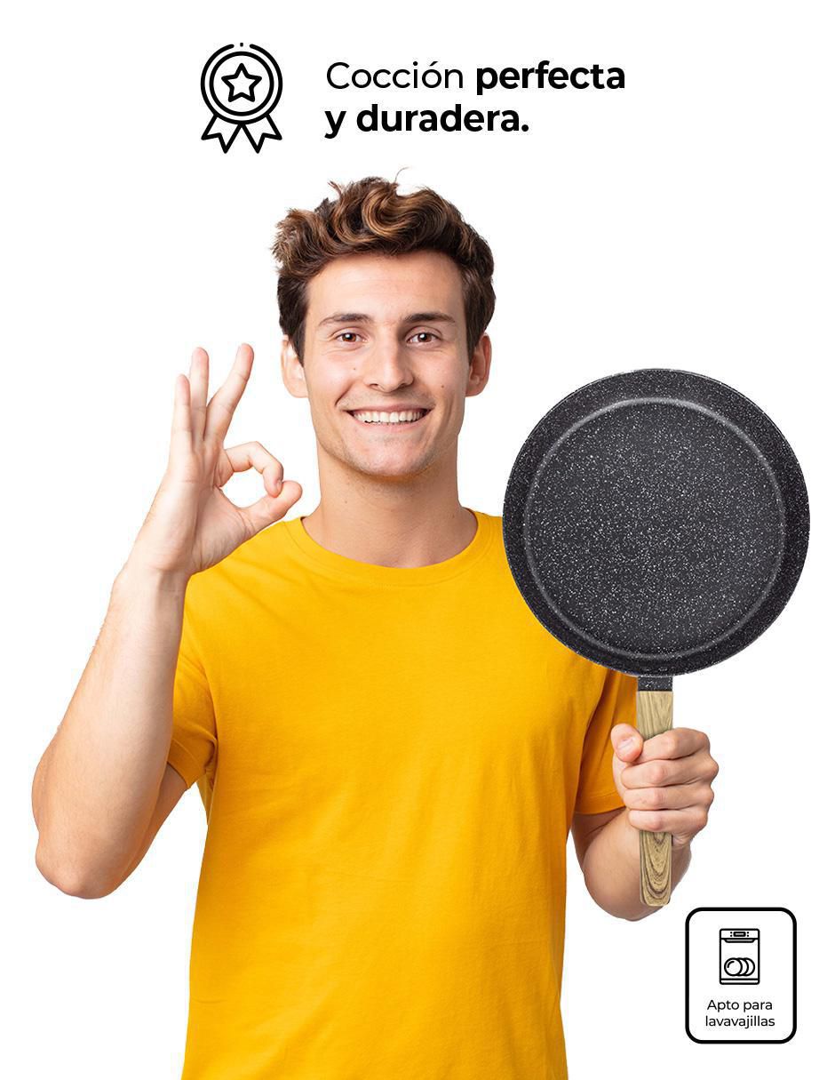 Set de sartenes Love Cook de mármol 3 piezas 4