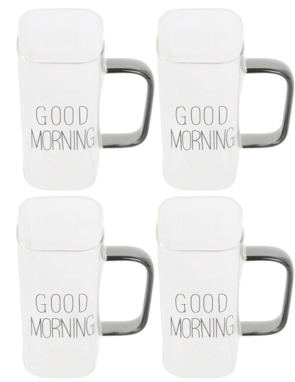 Set tazas americana Good Morning 4 piezas
