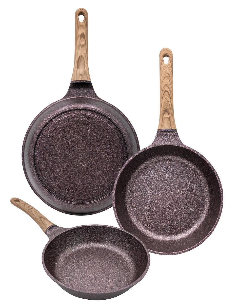 Set de sartenes de jade 3 piezas