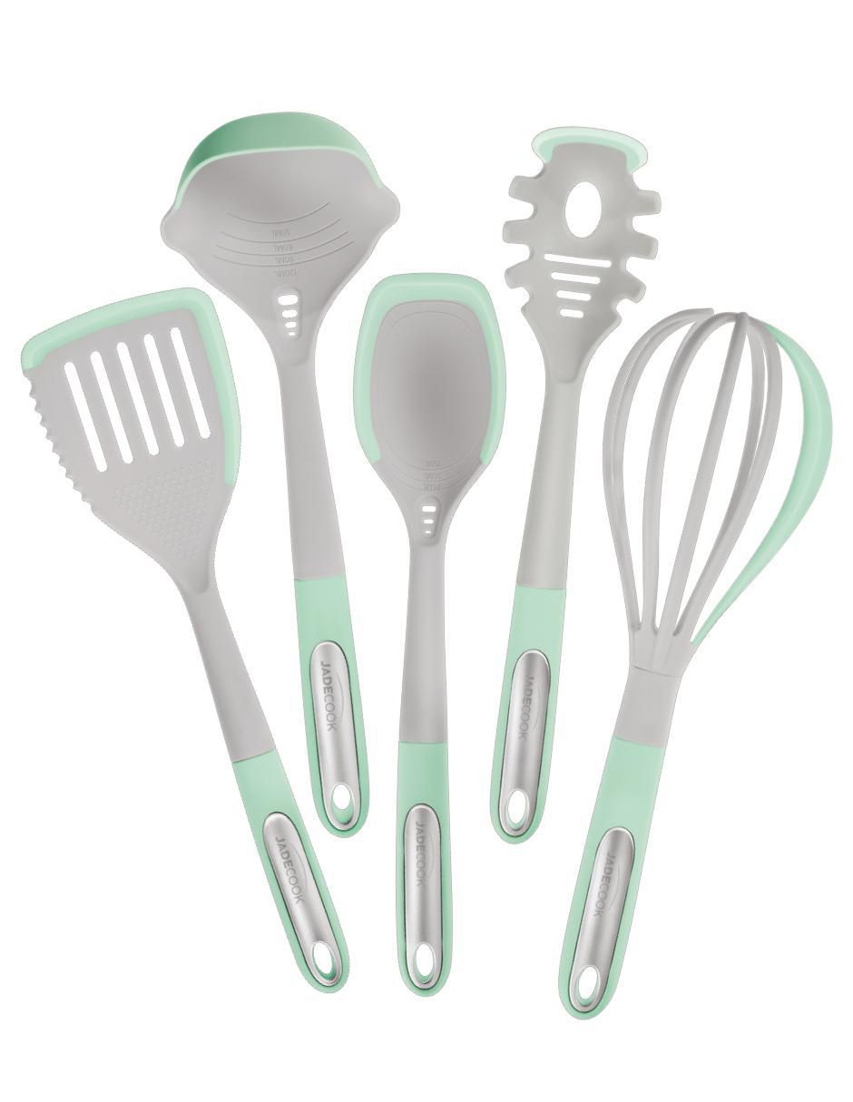 Batería de cocina Jade Smart de aluminio anodizado antiadherente minerales naturales 10 piezas 6