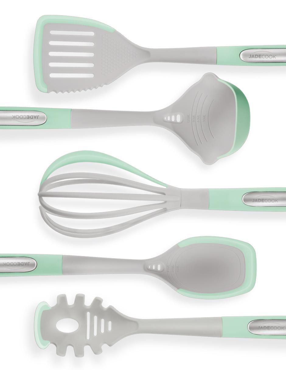 Batería de cocina Jade Smart de aluminio anodizado antiadherente minerales naturales 10 piezas 8