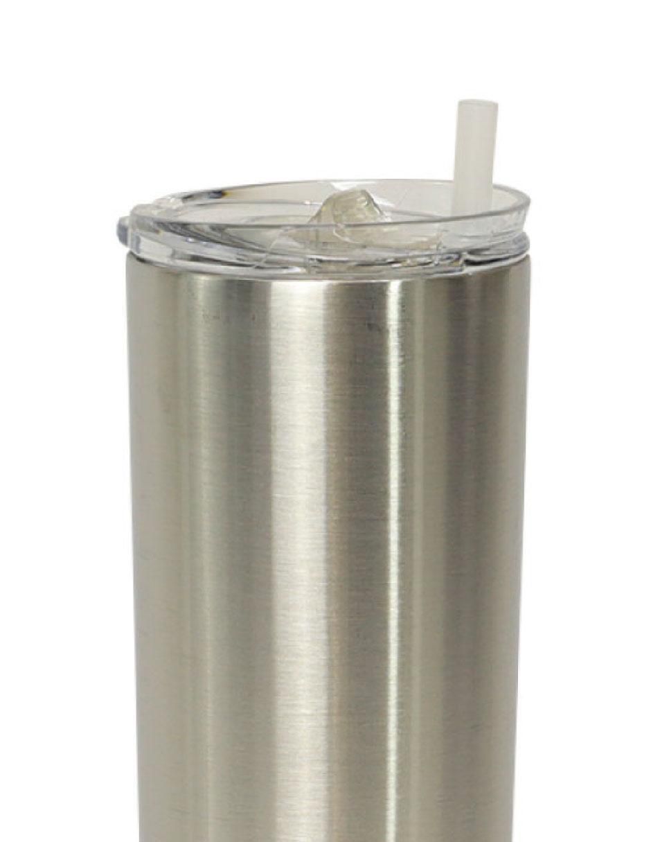 Termo doble pared 1 pieza "piezas" kadabrah "de" acero inoxidable doble pared con popote "con tapa" push pull 591 ml