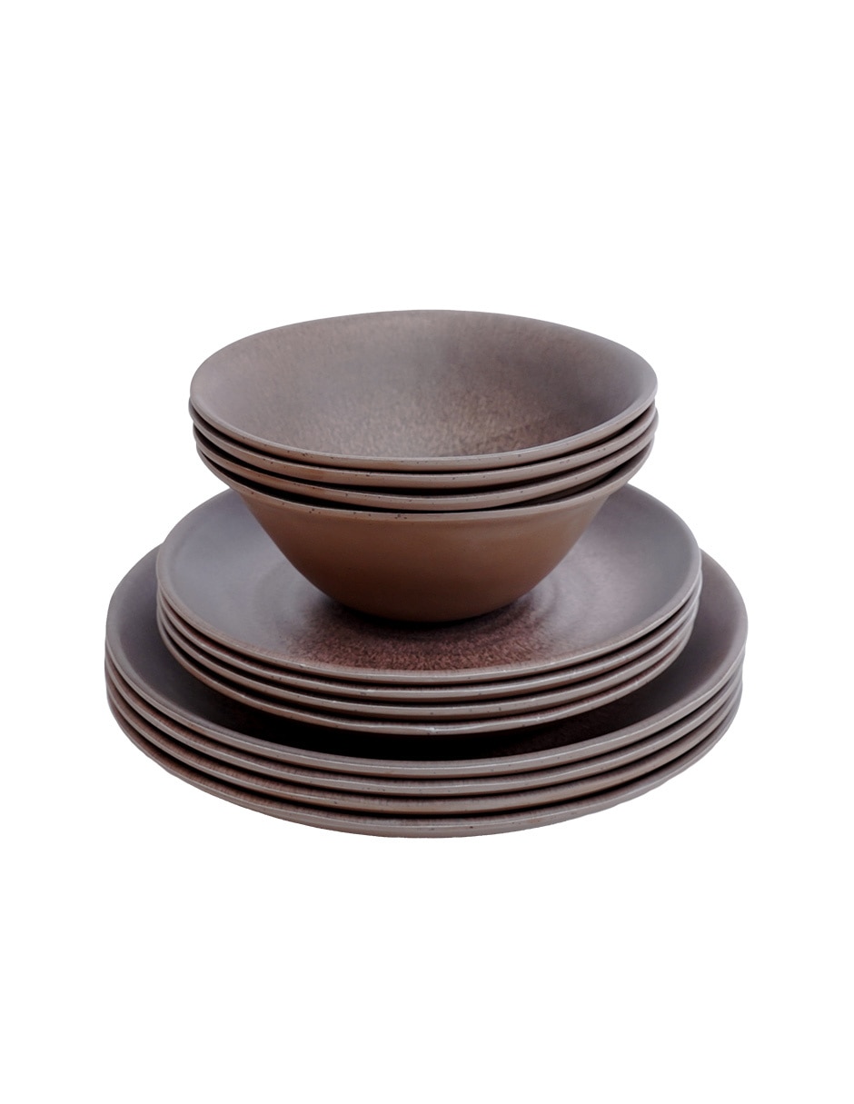 Vajilla harmony de stoneware para 4 personas