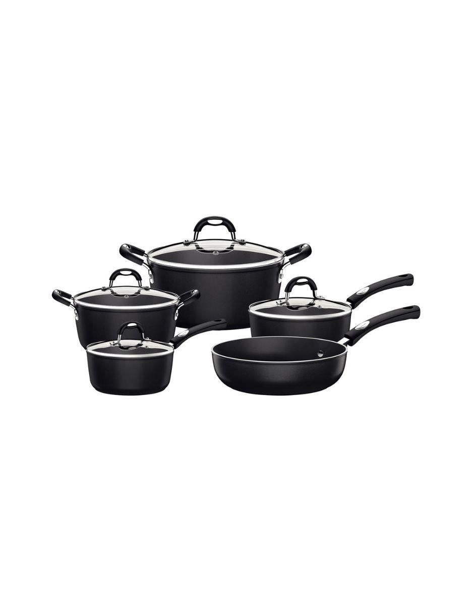 Batería de cocina Mónaco Inducción de aluminio antiadherente convencional 9 piezas